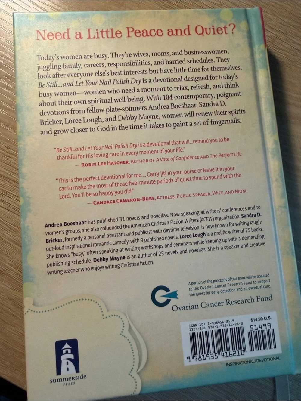 Be Still... and Let Your Nail Polish Dry - Blue/Red Devotional Book
